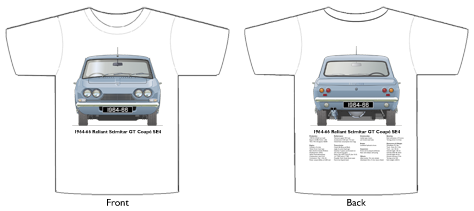 Reliant Scimitar GT Coupe SE4 1964-66 T-shirt Front & Back